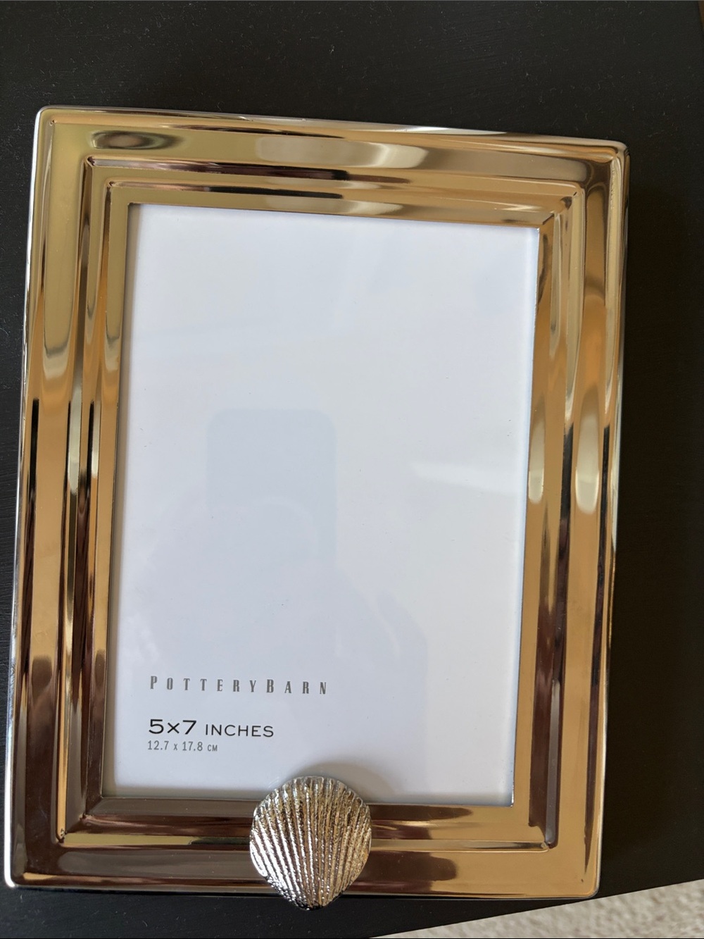Pottery Barn Silver Shell Accent 5x7 Frame